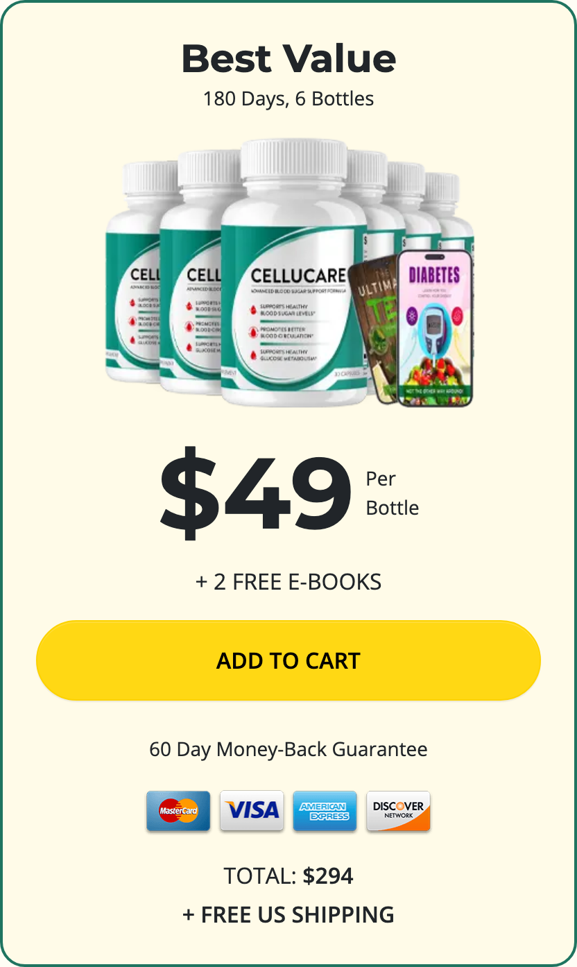 Cellucare 180 day supply